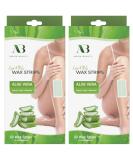 Amira Beauty Aloe Vera Infused Body Waxing Strips - 64 Count Kit for Hair Removal on Legs, Arms, and Underarms - Buy Online on GoSupps.com