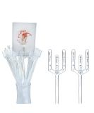 BEADNOVA Floral Pick Card Holder 50pcs 9inch Plastic Straight Head Flower Pick Card Holder for Floral Arrangement Bouquet Wedding Decoration (Fork Shape Head) - Buy Online on GoSupps.com