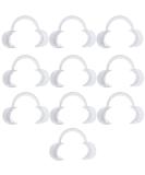 10 Pack C-Shape Dental Cheek Retractors | Clear Lip Openers for Teeth Whitening - Size M - Buy Online on GoSupps.com