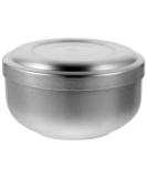 Buy Baluue Stainless Steel Shaving Soap Cream Bowl - Unbreakable Wet Shave Mug with Lid for Home Bathroom - Silver - Buy Online on GoSupps.com