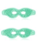 Cooling Eye Mask Set - Reusable Gel Bead Face Masks for Migraine Relief Dark Circles & Swollen Eyes | International Shipping Available - Buy Online on GoSupps.com
