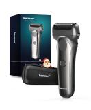 Buy Kensen Men's Double Speed Foil Electric Razor - Wet/Dry IPX6 Waterproof Shaver with Pop-up Trimmer Cordless & Rechargeable - Best Electric Razor for Men - Buy Online on GoSupps.com