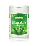 Green Food Iron Active Capsules 50mg - 120 Vegan Tablets for Blood Formation & Energy - No Artificial Additives - High Dose - Buy Online on GoSupps.com