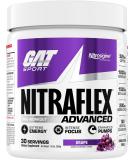GAT Sport Nitraflex Advanced Pre-Workout Powder - Grape Flavor | Boost Energy, Strength & Performance | Creatine-Free | 30 Servings - Buy Online on GoSupps.com