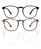 3-Pack Blue Light Blocking Glasses for Women/Men and Teens - Anti Eye Strain Computer Gaming Glasses - Non-Prescription - Buy Online on GoSupps.com