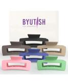 Byutish Square Hair Claw Clips for Thick Hair - 6 Pcs | Anti-Slip Strong Grip with Matte Finish | Stylish Hair Claws for Straight, Curly, Wavy Hair - Buy Online on GoSupps.com