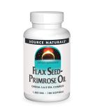 Source Naturals Flax Seed & Evening Primrose Oil 1300 mg - 180 Softgels | Omega-3 & GLA Support - Buy Online on GoSupps.com