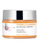 Buy Vitamin C & Turmeric Glow Gel Cream for Men & Women - 50gm | Brightening Skincare with Rosemary - Buy Online on GoSupps.com
