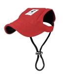 Pawaboo X-Large Dog Baseball Cap - Adjustable Sun Protection Hat with Ear Holes for Puppies - Red Pet Accessory - Buy Online on GoSupps.com