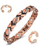 Cigmag Copper Bracelet for Women - Ultra Strength Magnet, 99% Pure Copper, Adjustable Tool & Gift Box - Magnetic Field Therapy - Buy Online on GoSupps.com