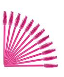 100 Pcs Pink Disposable Mascara Wands Eyelash Brush Spoolies for Eyebrow and Eye Lash Extension - Rose Color - Buy Online on GoSupps.com