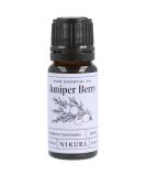 Nikura Juniper Berry Essential Oil - 10ml | 100% Pure Natural Oils | Perfect for Aromatherapy Diffusers Humidifier Bath | Great for Self Care Stress Relief Improving Sleep | Vegan & UK Made - Buy Online on GoSupps.com