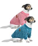 Buy Hualisiji 4XL Dog Sweater | Large Dog Hoodie - Soft Warm & Easy Wear (Pink & Blue) - 2PC Set for Comfort - Buy Online on GoSupps.com