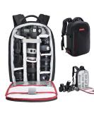 Beschoi Waterproof Camera Backpack with Laptop Compartment - Black (L) 17.3 x 11 x 5.5 - Buy Online on GoSupps.com