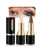 Kaely 2Pcs Silver Gray Gel Eyeliner Set - Easy to Use Matte Eye Liners Kit with Waterproof Eyeliner Stamp and Cream Pencil - 2 Count - Buy Online on GoSupps.com