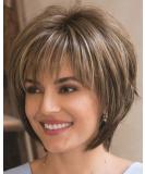 JOLNVCA Pixie Cut Short Brown Wigs for White Women - Blonde Mixed Brown - Buy Online on GoSupps.com