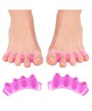 Toe Separators Spacers for Men and Women - Bunion Pads Yoga Toes Hammer Toe Corrector (Pink) - Buy Online on GoSupps.com