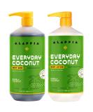 Alaffia Coconut & Coffee Berry Value Set - Body Wash & Lotion (32 Fl Oz) | Purely Coconut | Ships Internationally - Buy Online on GoSupps.com