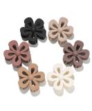 Flower Hair Claw Clip for Women Girls for Thick Hair Big Cute Matte Flower Clips Non Slip Strong Hold Hair 6Brown - Buy Online on GoSupps.com