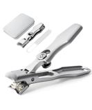Lux German Nail Clippers for Men - UltraSharp Fingernail & Toenail Clippers with Catcher Ideal for Thick Nails Seniors & Travel - Silver - Buy Online on GoSupps.com