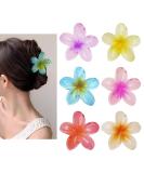 Sivlki 6 pieces of hair clip flower cute acrylic hair clips for women flower hair clip for thick hair claw clip can be used as a gift for girls color - Buy Online on GoSupps.com