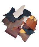 2lb Top Grain Leather Remnants & Scraps from USA Raised Cows | 2-3MM Thick (4.5-5.5oz) | Earth Tone Colors | Ideal for Crafts - Buy Online on GoSupps.com