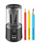 AFMAT ElectricÂ PencilÂ Sharpener forÂ ColoredÂ Pencils Â AutoÂ Stop Â SuperÂ SharpÂ &Â Fast Â ElectricÂ PencilÂ SharpenerÂ PlugÂ inÂ forÂ 6-12mmÂ No.2/Office/Home-Black - Buy Online on GoSupps.com