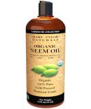 Organic Neem Oil (16 oz) USDA Certified - Cold Pressed, Unrefined, Premium Quality | Mary Tylor Naturals - Buy Online on GoSupps.com