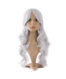 MapofBeauty Charming Long Wavy Silver Grey Wig for Women - Party Full Wig - Buy Online on GoSupps.com