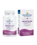 Nordic Naturals Menopause Support - Unflavored 60 Capsules | Women's Hormone-Support Supplement for Mood Balance & Hot-Flash Relief | Plant-Based Herbs & Phytoestrogens - 30 Servings - Buy Online on GoSupps.com