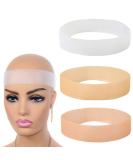 3-Piece Wig Handle Set | Silicone Weld-Resistant Headband for Wigs & Hair Extensions (White Dark Brown Light Brown) - Buy Online on GoSupps.com