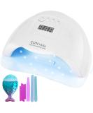 UV LED Nail lamp Nail curing Dryer 80W Fast professional Gel polish Nail light with 4 Timmer setting Auto sensor LCD Display portable tools for manicure/pedicure art salon and home Pink - Buy Online on GoSupps.com