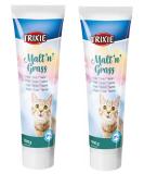 2 PACK TRIXIE ANTI HAIRBALL MALT 'N' GRASS CAT TREAT PASTE SNACK HAIRBALL AID 100G - Buy Online on GoSupps.com