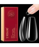 Rosalind Full Cover Medium Ballerina Nail Tips - 504pcs Clear Gel Nail Tips for Nail Art | 12 Sizes in Box - Buy Online on GoSupps.com