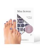 Original Miss Sophie Pedi Wraps | Moroccan Mosaic Pedicure | 27 Ultra-Thin Nail Polish Stripes for Natural & Artificial Nails | Perfect for Gel Acrylic & Shellac - Buy Online on GoSupps.com