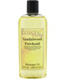 Sandalwood Patchouli Essential Massage Oil | Sweet Almond & Jojoba | Aromatherapy Relaxation (8 oz) - Preservative-Free International Shipping - Buy Online on GoSupps.com