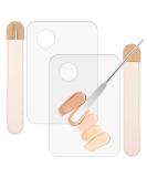 WXJ13 Makeup Spatula & Palette Set - 6 Pieces for Eye Shadow Nail Art & Foundation - Stainless Steel & Leather Covers - International Shipping Available - Buy Online on GoSupps.com