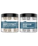 Earthborn Elements Magnesium Oxide and Hops Bundle - 200 Capsules Each - Pure, Undiluted, No Additives - Buy Online on GoSupps.com