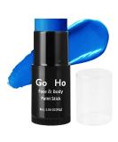 Go Ho Cream-Blendable Blue Face Paint Stick (1.06 Oz) Blue Full Body Paint Stick for Adults Children Halloween Cosplay SFX Makeup Waterproof - Buy Online on GoSupps.com