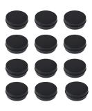 ZHIYE 12 Pcs Aluminium Screw Pots 60ml Empty Black Cosmetics Container Tin Balm Make Up Jar - Buy Online on GoSupps.com