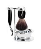 M HLE Vivo Shaving Set - Black Fibre Bowl & Gillette Compatible - High-Grade Resin - Buy Online on GoSupps.com