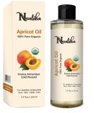 Organic Apricot Kernel Oil 220 ML | USDA Organic Cold Pressed Carrier Oil for Skin Hair & Face | Pure Essentials - Buy Online on GoSupps.com