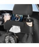 Carodi Multifunctional Car Rear Seat Headrest Organizer - Cup Holder Tissue Box & Hooks | Ideal Car Travel Accessories for Kids & Adults (Black) - Buy Online on GoSupps.com