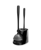 MR.SIGA Toilet Plunger and Bowl Brush Combo for Bathroom Cleaning, Black, 1 Set - Buy Online on GoSupps.com
