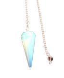 Opalite Crystal Pendulum - Handcrafted Healing Dowsing Tool with Genuine Gemstone for Witchcraft Supplies - Buy Online on GoSupps.com