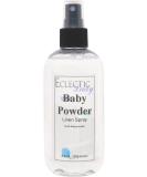 Eclectic Lady Baby Powder Linen Spray - 8 oz | Natural Fabric & Pillow Spray | No Artificial Colors Parabens or Preservatives - Buy Online on GoSupps.com