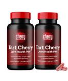Cherry Goodness Joint Support Supplements with Tart Cherry, Collagen Type 2, and Boswellia Extract | 120 Capsules | Joint Health Capsule | Non-GMO + GF - Buy Online on GoSupps.com