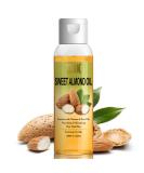 Sweet Almond Hair Oil - Moisturizing Serum for Frizzy Hair with Castor Oil & Vitamins | Anti-Dry Anti-Frizz Solution for Hair Nails & Skin - Buy Online on GoSupps.com
