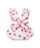 Shenrongtong Dog Dresses for Small Dogs | Strawberry-Print Party Dress & Stylish Puppy Clothing - Perfect for Dog Girls! - Buy Online on GoSupps.com