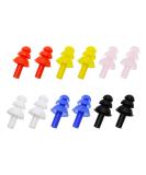 6 Pairs Tupalizy Reusable Silicone Swimming Ear Plugs for Waterproof Comfort and Hearing Protection - Buy Online on GoSupps.com